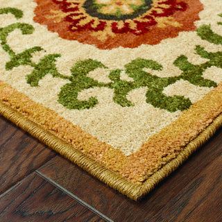 Oriental Weavers Infinity 2175E Beige/Green Area Rug Corner