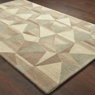 Oriental Weavers Infused 67004 Beige/ Grey Area Rug On Wood 