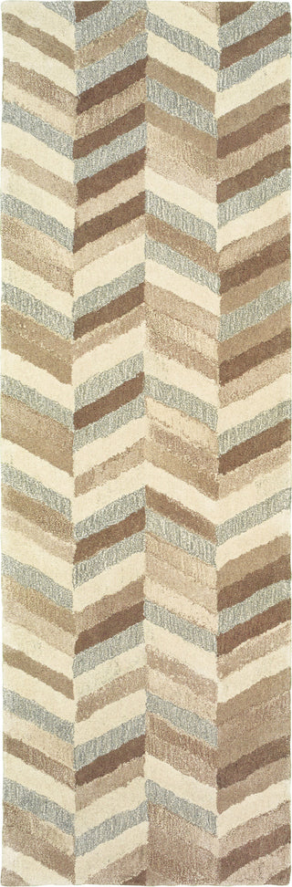 Oriental Weavers Infused 67005 Beige/ Grey Area Rug 2'6'' X 8' Runner