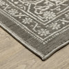 Oriental Weavers Intrigue INT04 Grey/Ivory Area Rug Corner Image
