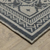 Oriental Weavers Intrigue INT05 Blue/Beige Area Rug Corner Image