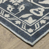 Oriental Weavers Intrigue INT10 Blue/Ivory Area Rug Corner Image