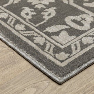 Oriental Weavers Intrigue INT12 Beige/Grey Area Rug Corner Image