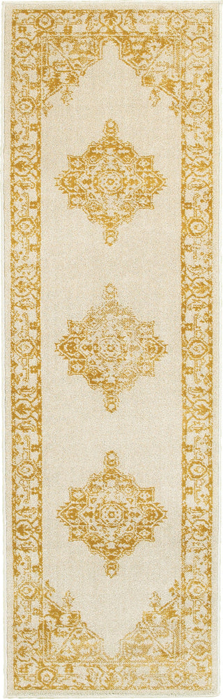 Oriental Weavers Jayden 7370H Ivory/ Gold Area Rug Runner