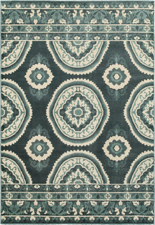 Oriental Weavers Jayden 7415B Blue/ Ivory Area Rug main image featured