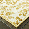Oriental Weavers Jayden 7422F Gold/ Ivory Area Rug Corner Shot