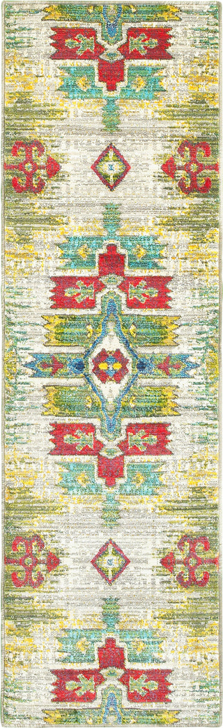 Oriental Weavers Joli 001J4 Stone/ Green Area Rug Runner