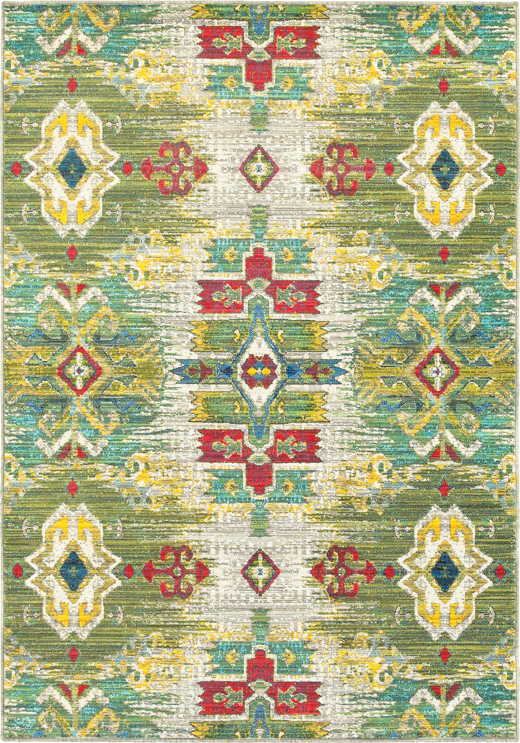 Oriental Weavers Joli 001J4 Stone/ Green Area Rug Incredible Rugs and