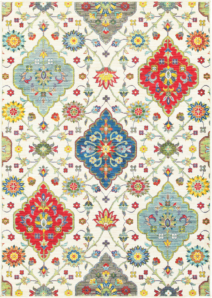 Oriental Weavers Joli 4929W Ivory/ Multi Area Rug main image Featured