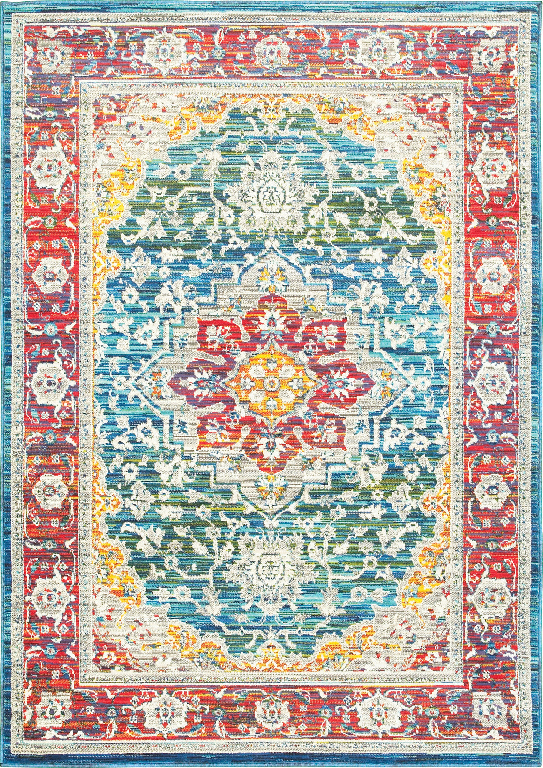 Oriental Weavers Joli 502X4 Red/ Multi Area Rug Main Image Featured