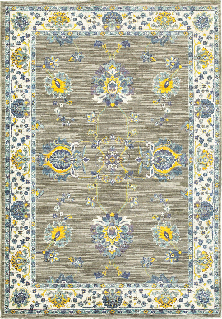 Oriental Weavers Joli 503D4 Grey/ Yellow Area Rug main image