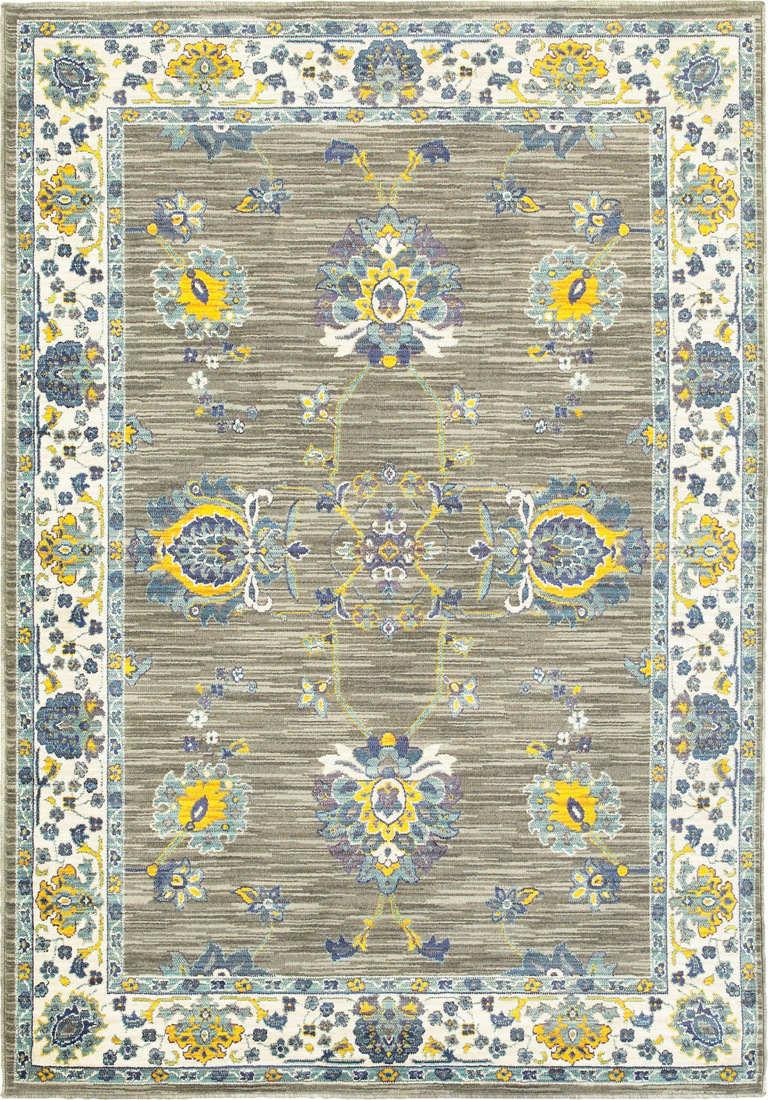 Oriental Weavers Joli 503D4 Grey/ Yellow Area Rug – Incredible