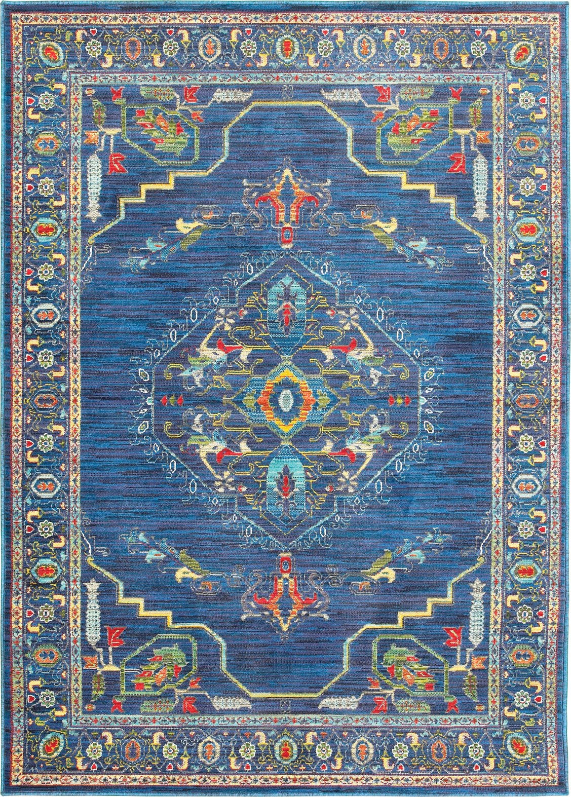 Oriental Weavers Toscana 9537C Orange Blue Area Rug – Incredible
