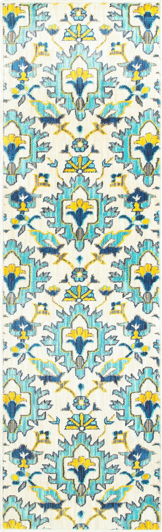 Oriental Weavers Joli 095W4 Ivory/ Blue Area Rug Runner