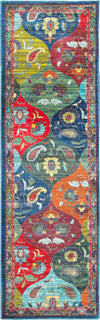 Oriental Weavers Joli 9648S Multi/ Blue Area Rug 2'3'' x 7'6'' Runner