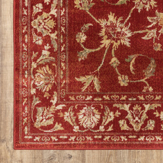 Oriental Weavers Juliette 1331S Red/Gold Area Rug Corner Image