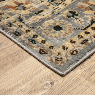 Oriental Weavers Juliette 203W3 Grey/Beige Area Rug Corner Image