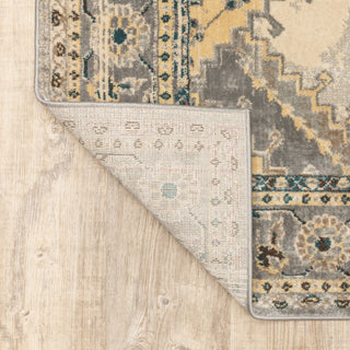 Oriental Weavers Juliette 203W3 Grey/Beige Area Rug Backing Image