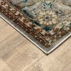 Oriental Weavers Juliette 205E3 Grey/Rust Area Rug Corner Image
