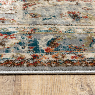 Oriental Weavers Juliette 205E3 Grey/Rust Area Rug Pile Image