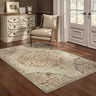 Oriental Weavers Juliette 2803H Grey/Rust Area Rug Room Scene Featured