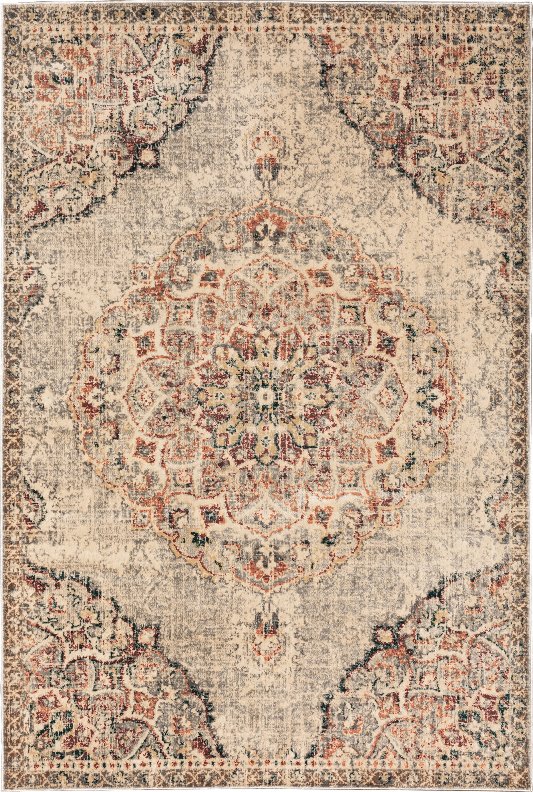 Oriental Weavers Juliette 205E3 Grey/Rust Area Rug – Incredible Rugs ...