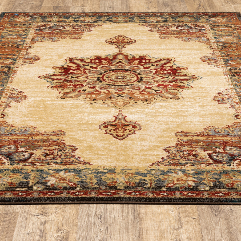 Oriental Weavers Juliette 8120W Gold/Orange Area Rug – Incredible Rugs ...