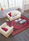 Oriental Weavers Kaleidoscope 1332S Pink/Navy Area Rug RoomScene Feature