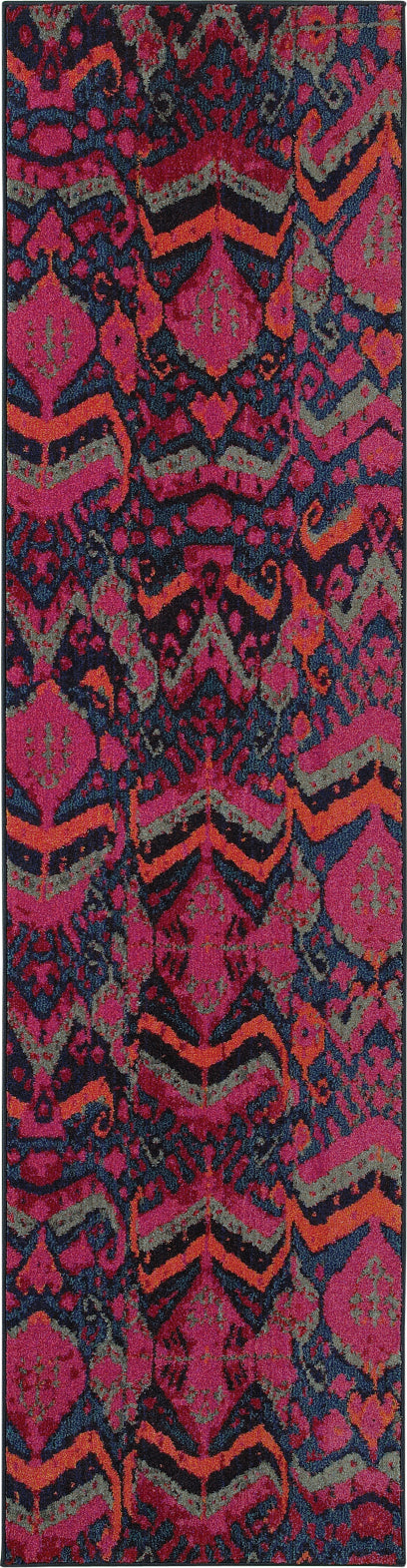 Oriental Weavers Kaleidoscope 004X5 Midnight/Pink Area Rug