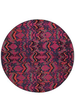 Oriental Weavers Kaleidoscope 004X5 Midnight/Pink Area Rug 7' 8 X  7' 8