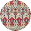 Oriental Weavers Kaleidoscope 502I5 Ivory/Red Area Rug 7' 8'' Round