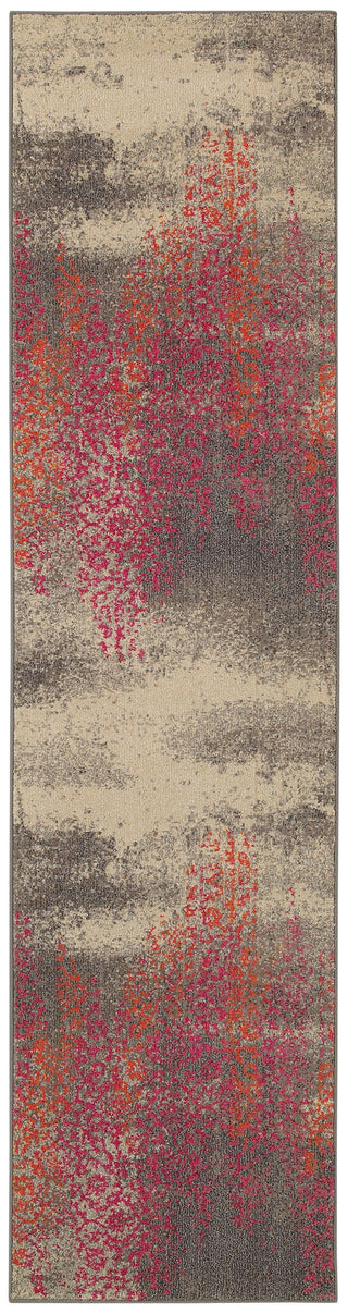 Oriental Weavers Kaleidoscope 504J5 Grey/Pink Area Rug 2' 7 X 10' 0