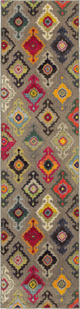 Oriental Weavers Kaleidoscope 5990E Grey/Multi Area Rug 2' 7 X 10' 0 Runner