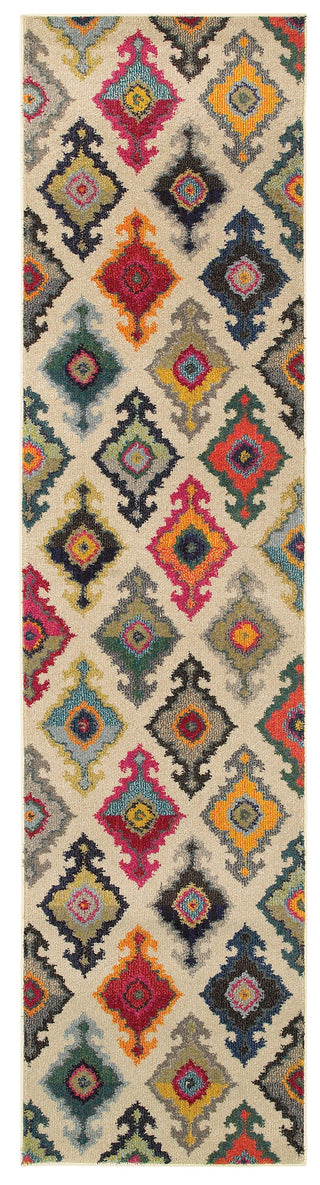 Oriental Weavers Kaleidoscope 5990Y Ivory/Multi Area Rug 2' 7 X 10' 0