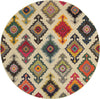 Oriental Weavers Kaleidoscope 5990Y Ivory/Multi Area Rug 7' 8'' Round