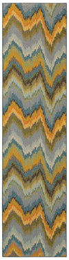 Oriental Weavers Kaleidoscope 8020G Yellow/Blue Area Rug 2' 7 X 10' 0