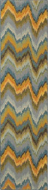 Oriental Weavers Kaleidoscope 8020G Yellow/Blue Area Rug 2' 7 X 10' 0 Runner