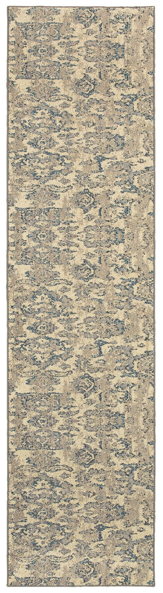 Oriental Weavers Kaleidoscope 8023Y Ivory/Blue Area Rug 2' 7 X 10' 0