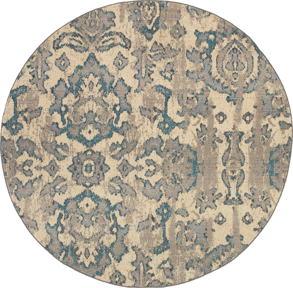 Oriental Weavers Kaleidoscope 8023Y Ivory/Blue Area Rug