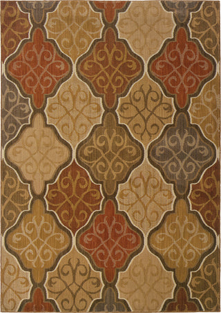 Oriental Weavers Kasbah 3832C Orange/Gold Area Rug main image 