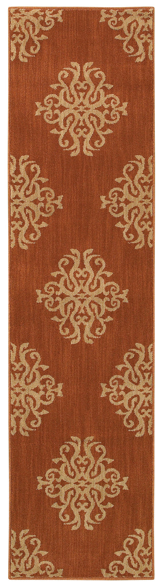 Oriental Weavers Kasbah 3835B Orange/Beige Area Rug Runner