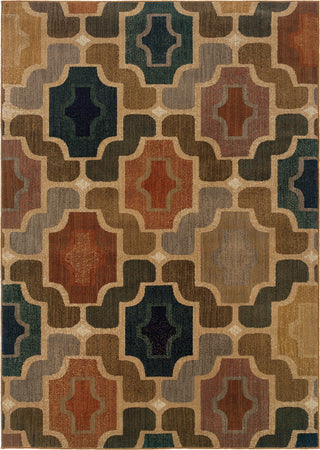 Oriental Weavers Kasbah 3838B Multi/Gold Area Rug main image featured