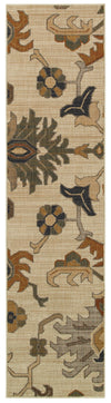 Oriental Weavers Kasbah 3936F Ivory/Grey Area Rug 1'10 X 7' 6 Runner