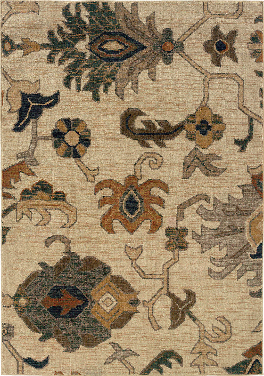 Oriental Weavers Kasbah 3936F Ivory/Grey Area Rug main image featured