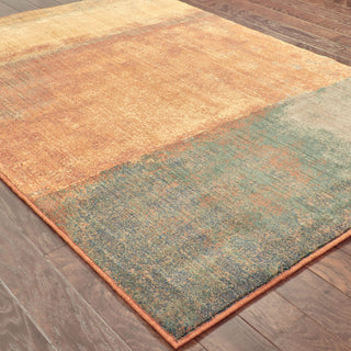 Oriental Weavers Kasbah 3937B Orange/Multi Area Rug Closeup Feature