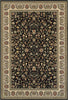 Oriental Weavers Kashan 108B1 Black/ Ivory Area Rug main image