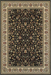 Oriental Weavers Kashan 108B1 Black/ Ivory Area Rug main image