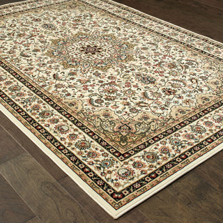 Oriental Weavers Kashan 119W1 Ivory/ Beige Area Rug On Wood