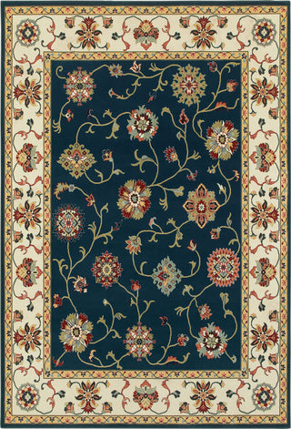 Oriental Weavers Kashan 2336B Navy/ Ivory Area Rug main image