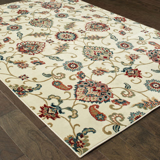 Oriental Weavers Kashan 9946W Ivory/ Multi Area Rug Detail Shot Feature